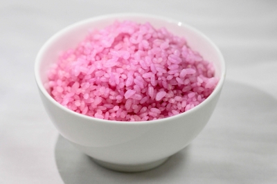 ‘Meaty rice’? South Korean professor aims to change global protein This picture taken on May 21, 2024 shows a bowl containing pink