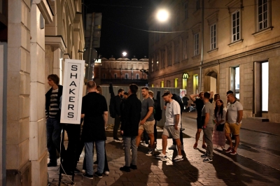 Shouts, fights, vomit: Polish city grapples with drunk tourists People stand in a line to enter a nightclub in the Szewska street in Krakow on early June 14, 2024. — AFP pic