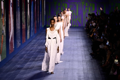 Dior sportswear, Van Herpen's living sculptures at Paris couture week Models present creations by Christian Dior during the Haute-Couture Fall/Winter 2024 show as part of the Paris Fashion Week in Paris June 24, 2024. ― AFP pic