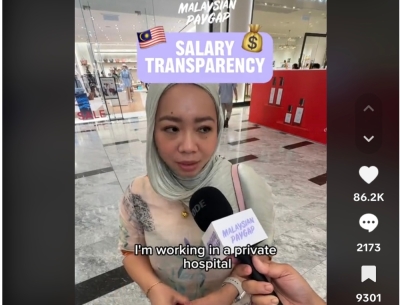 Consultant paediatrician raises eyebrow with RM60,000 pay, but is this possible for current doctors? (VIDEO) Dr Khairunnisa binti Mohamad Khalil’s casual reveal of her roughly RM60,000 monthly salary has earned TikTok user @malaysianpaygap over 85.6 likes. — Screenshot of TikTok/malaysianpaygap