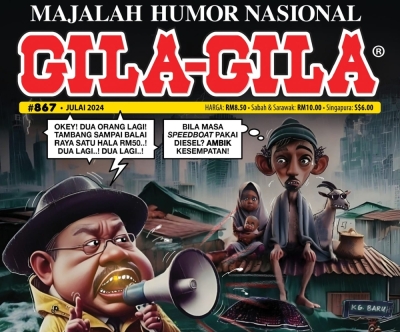 Founder and publisher of ‘Gila-Gila’ magazine apologises for use of AI, brands it as ‘significant mistake that should have never happened’ The cover of the latest edition of Gila-Gila that came under fire for use of AI. Screenshot from Facebook/Artists Against Generative AI