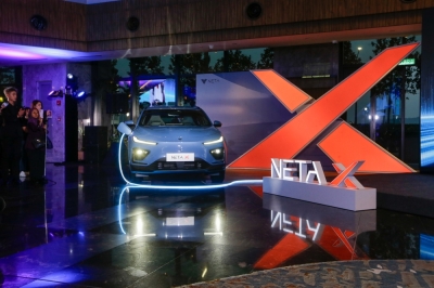 Neta X debuts in Malaysia, second EV from the brand to enter the country  Neta X was unveiled at Menara Affin @ TRX, Kuala Lumpur as part of a dual-launch in Malaysia and Thailand yesterday. — Picture by Raymond Manuel