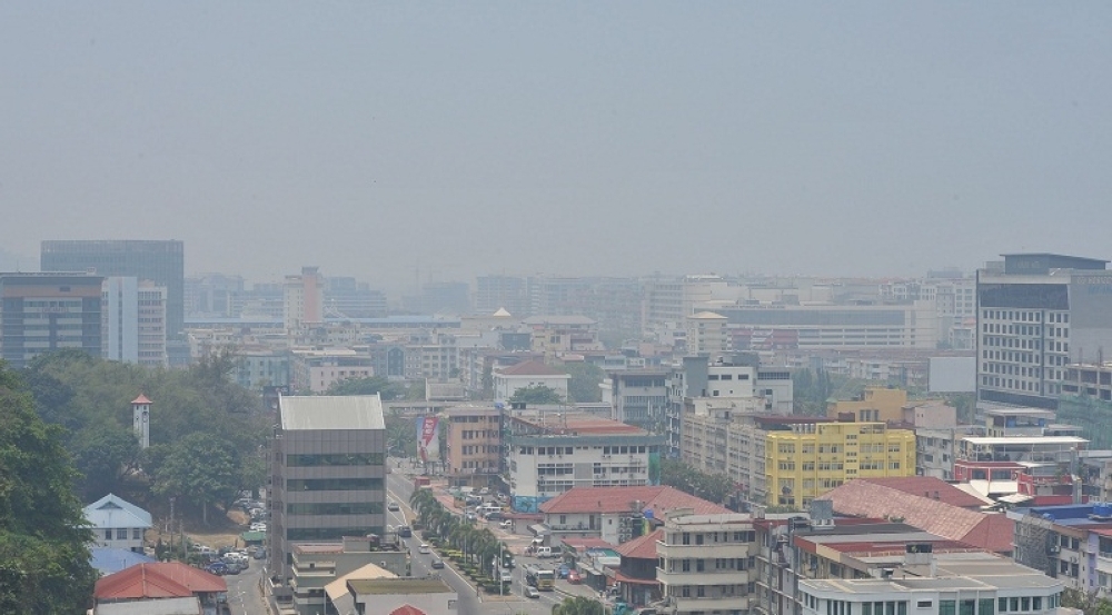 Sabah-based parties should contest all 73 seats in state polls to secure autonomy, says SAPP An aerial view of Kota Kinabalu shows the city shrouded in a thick haze on April 4, 2016. Sabah Progressive Party reaffirms its unwavering stance on safeguarding Sabah’s political autonomy. — Bernama pic
