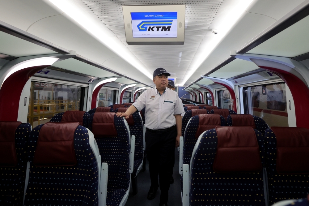 Sold like hotcakes: More than 200,000 KTMB train tickets allocated for Chinese New Year snapped up, says transport minister Transport Minister Anthony Loke looks at the interior of the ETS Class 93 Train, Maintenance, Repair and Overhaul (MRO) Project during a handover ceremony to the Transport Ministry at the EMU KTMB Depot in Seremban, January 20, 2025. — Bernama pic