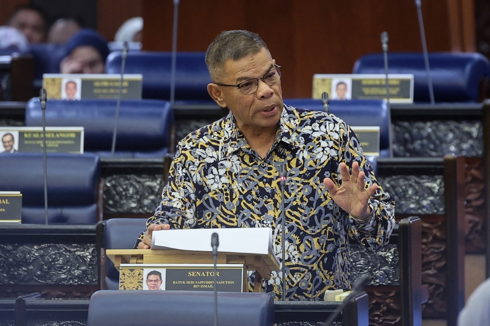 Home minister refutes Sedition Act allegations, dismisses claims of arbitrary enforcement Home Minister Datuk Seri Saifuddin Nasution Ismail refuted claims that the Madani government is arbitrarily using the Sedition Act against the public. — Bernama pic