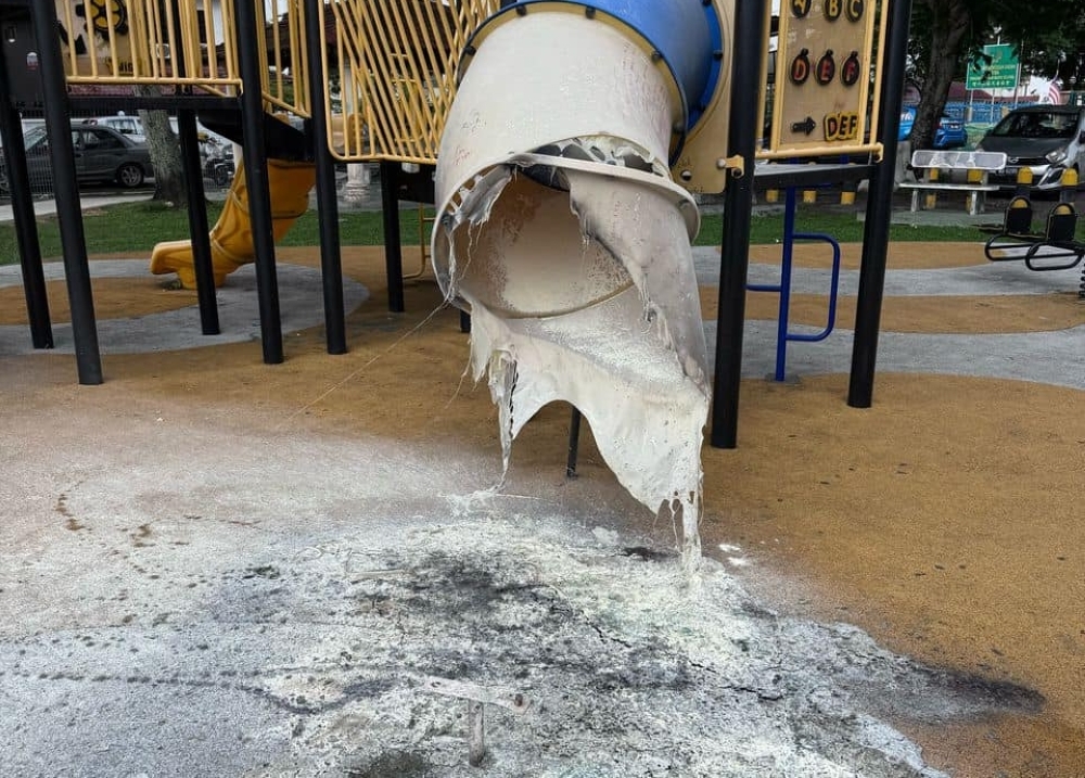 Vandals cause over RM100,000 in damage to Jinjang Baru playground A playground set in Jinjang Baru is pictured in a vandalised state. — Picture courtesy of the Kuala Lumpur City Hall (DBKL)