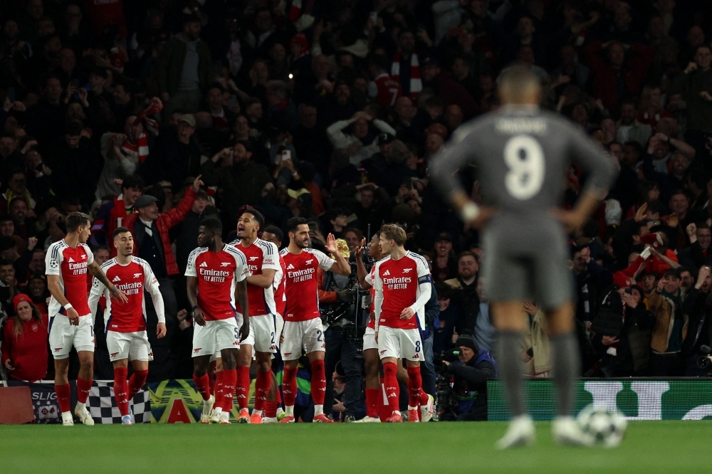 Arsenal's 3-0 victory over Real Madrid secures five Premier League spots in 2025-26 Champions League | Malay Mail
