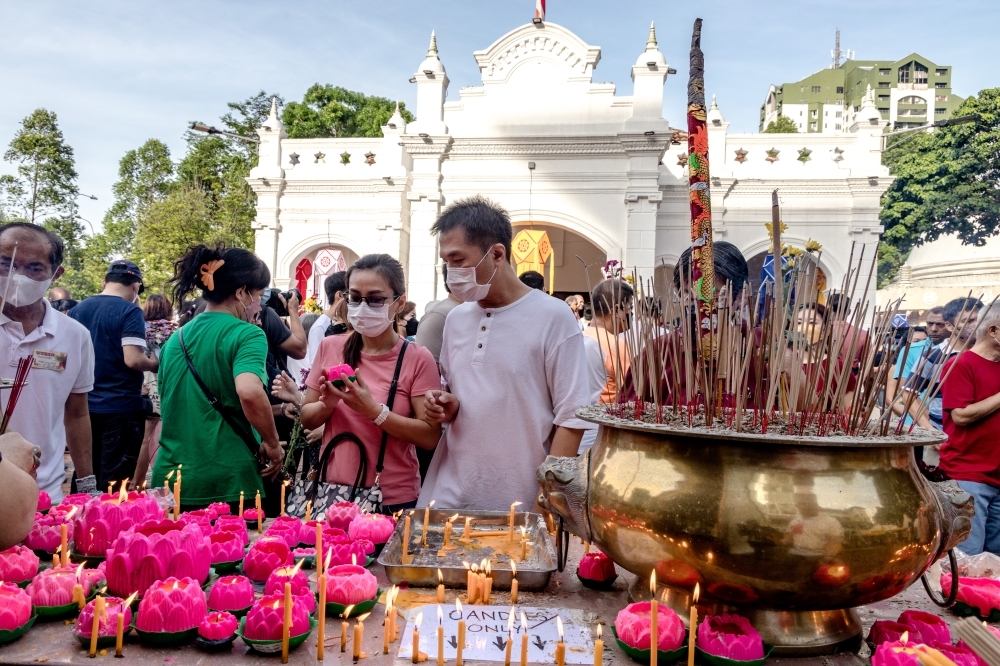 How Wesak Day became a public holiday in Malaysia and why it’s sacred to Buddhists: Questions you might have, answered here Devotees celebrate Wesak Day at the Buddhist Maha Vihara Temple in Brickfields, Kuala Lumpur on May 4, 2023. — Picture by Firdaus Latif