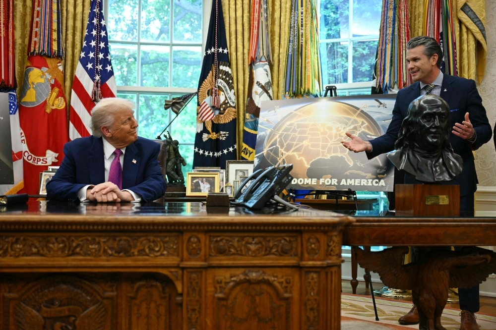 Trump unveils US$175b 'Golden Dome' missile shield plan, citing space  threats to US