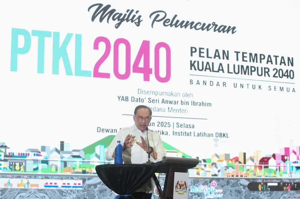 Anwar says KL’s future is public transport, not private cars, as 2040 blueprint unveiled
