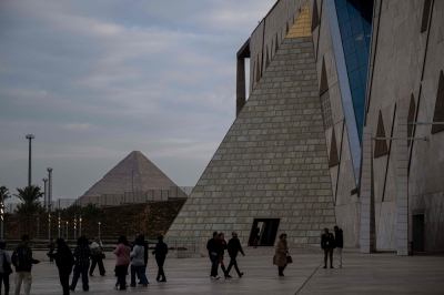 World’s largest ancient civilisation museum, Tutankhamun’s new home, to open near Giza Pyramids Nov 1 Visitors walk outside the Grand Egyptian Museum in Giza on the southwestern outskirts of the capital Cairo set to open fully on November 1, 2025, after years of delays caused by political instability, economic crises and the global pandemic. — AFP