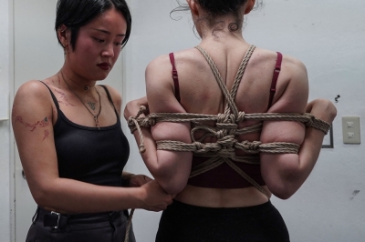 Tied but not tortured: Japanese rope master reclaims bondage kink ‘shibari’ as art This photo taken on May 26, 2025 shows French student
