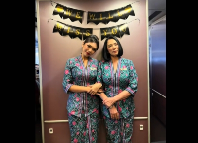 A four-decade career in the skies comes to an emotional end as Malaysia Airlines veteran shares her final flight with her daughter After 40 years of service, Malaysia Airlines lead stewardess Zuhaimi Hashim has completed her final flight, with her daughter, Delilah. — Screengrab via TikTok/iamdelilahzainal
