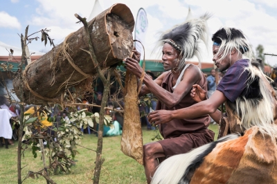 Carbon credits or cultural genocide? The dark truth behind Kenya’s forest evictions Traditional bee keepers perform a simulation of honey harvesting from traditional bee hives made from hulling out tree trunks during a cultural showcase at the 6th Annual Ogiek Cultural festival at Nkareta ward, Narok County, on August 15, 2025. — AFP pic