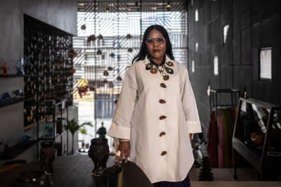 Nigerian designer Reni Folawiyo brings Afro-lux vision to global fashion spotlight Reni Folawiyo, founder of Alara concept store, poses for a photograph inside Alara in Lagos. — AFP pic