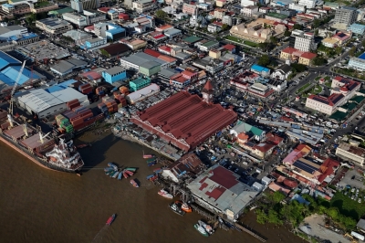 Guyana's remote dirt road seen as future economic lifeline This aerial view shows the Stabroek market in Georgetown, Guyana on September 2, 2025. — AFP pic