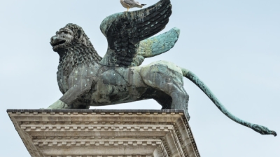Made in China? Researchers trace origins of Venice’s iconic lion to Kublai Khan’s court The Lion of Venice sculpture sits on top of a column in Piazza San Marco. — AFP pic