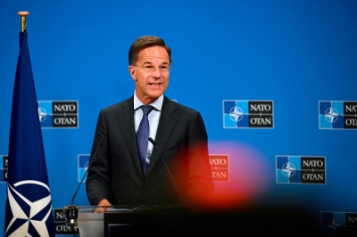 Not for Russia to ‘decide’ if West can deploy troops to Ukraine: Nato chief Nato Secretary General Mark Rutte holds a joint press conference with Estonia's president at the Nato headquarters in Brussels September 3, 2025. — AFP pic