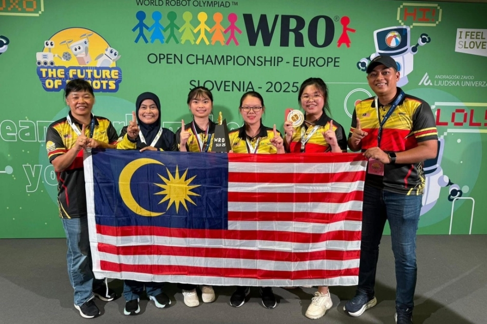 Sarawak students win global robotics championship, beating 28 teams in Slovenia RoboNova-X team members together with their lecturers pose after winning the RoboMission Senior Category at the WRO Europe Open Championship 2025 in Slovenia. — Picture via The Borneo Post