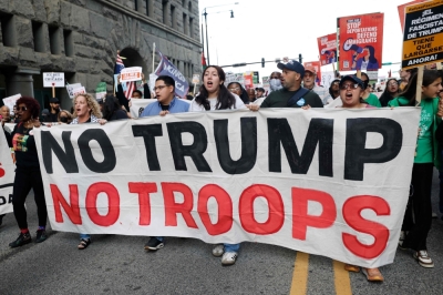 ‘No Trump, no troops’: US president threatens ‘war’ on Chicago, triggering fierce backlash and nationwide protests People participate in a demonstration against the planned deployment of National Guard troops in Chicago September 6, 2025. — AFP pic