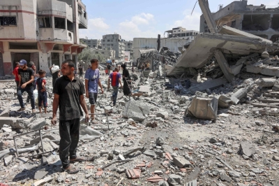 Israel warns recognising Palestinian state could trigger ‘unilateral’ action Palestinians check the rubble after an Israeli strike levelled the al-Tawheed Wal Sunna mosque in the Daraj neighbourhood of Gaza City on September 7, 2025. — AFP pic
