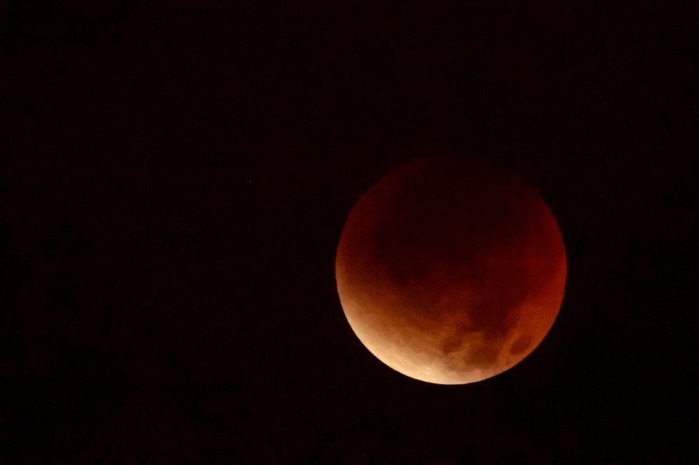 Blood moon draws crowd to National Planetarium despite cloudy skies Although the phenomenon was not fully visible due to overcast skies, the public still had the opportunity to view the penumbral lunar eclipse around 11.30 pm. — Bernama pic