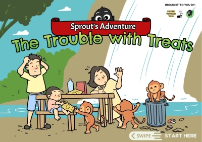 Educating through art: Langur Project Penang uses comics as tools for teaching human-monkey coexistence The Sprout’s Adventure comic on Langur Project Penang’s website. — Picture courtesy of Langur Project Penang