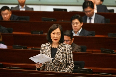 Hong Kong rejects same-sex partnership bill despite mounting calls for reform Hong Kong lawmaker Regina Ip speaks in the Legislative Council chamber ahead of a decision on whether to grant limited rights to same-sex couples in Hong Kong on September 10, 2025. — AFP pic