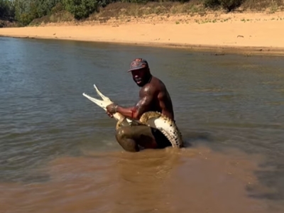Insta-star ‘Real Tarzann’ faces Aussie probe after bloody croc wrestling clips in Queensland (VIDEO) Queenland’s Premier David Crisafulli called the influencer a ‘goose’, which is Aussie slang for someone being silly or foolish.