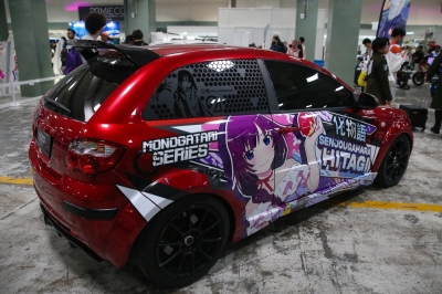 ‘Waifu’ culture on wheels: Inside Malaysia’s growing itasha scene A Proton Satria Neo itasha on display at the Mines International Exhibition and Convention Centre (MIECC) during AniManGaki 2025. — Picture by Yusof Isa