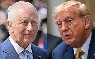 Trump and King Charles: Heads of state with opposing personalities This combination of pictures created on September 14, 2025, shows Britain's King Charles III (lef) in Rome, on April 8, 2025, and US President Donald Trump in the Cabinet Room of the White House in Washington, DC, on July 8, 2025. US President Donald Trump arrives in the UK on September 16, for a state visit with his wife, Melania, a rare privilege made at the invitation of King Charles III. — AFP pic
