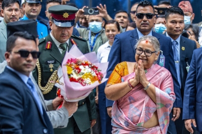 Nepal interim govt sworn in as nation reels from worst unrest in decades Officials greet Nepal’s interim Prime Minister Sushila Karki (R) as she arrives at her office in Kathmandu on September 14, 2025. The new leader vowed to heed protesters’ demands to end corruption as she began work after youth-led demonstrations ousted her predecessor. — AFP pic