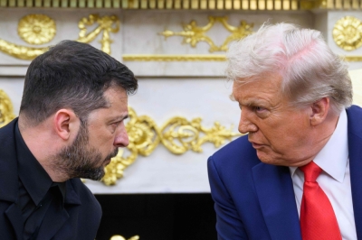 Trump may meet Zelensky in New York next week as he pursues Russia-Ukraine peace deal at UN summit Ukrainian President Volodymyr Zelensky meets US President Donald Trump in the Oval Office of the White House in Washington, DC, on August 18, 2025. Trump is expected to meet Zelensky again next week and still hopes to broker a peace deal involving Russian President Vladimir Putin, US Secretary of State Marco Rubio said on September 16, 2025. — AFP pic