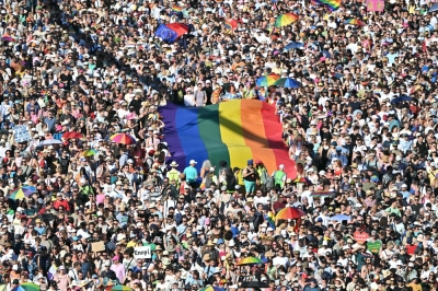 EU rights agency warns of alarming rise in violence, discrimination against intersex people People take part in the Budapest Pride parade in Budapest downtown on June 28, 2025, as the capital’s municipality organised this march by the LGBTQ community, celebrating freedom, in a move to circumvent a law that allows police to ban LGBTQ marches. — AFP pic