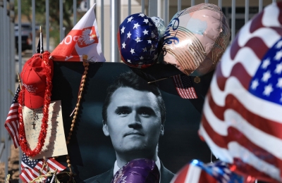 Inside the Charlie Kirk killing: How a hidden rifle, DNA trail and family intervention led to suspect’s surrender A photograph of Charlie Kirk is placed at a makeshift memorial outside the Turning Point USA headquarters in Phoenix, Arizona, today. The CEO and co-founder of Turning Point USA was shot dead on Sept 10 while speaking at an event at Utah Valley University. — AFP pic