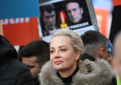 ‘Alexei was killed. Specifically, poisoned’: Navalny’s widow accuses Putin of Arctic prison murder, cites foreign lab findings Alexei Navalny's widow Yulia Navalnaya takes part in a march of members of the Russian opposition in Berlin on March 1, 2025. The wife of Russian opposition leader Alexei Navalny said on September 17, 2025 that laboratory analysis of smuggled biological samples had found he was killed by poisoning while incarcerated in an Arctic prison in February 2024. — AFP pic