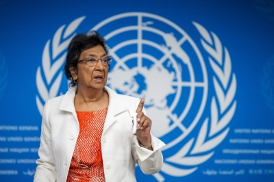 ‘It’s so painful to watch’: UN Gaza investigator draws Rwanda parallels, urges prosecution of Israeli leaders for genocide Chair of the Independent International Commission of Inquiry on the Occupied Palestinian Territory, including East Jerusalem, and Israel, South African judge Navi Pillay, gestures after a press conference in Geneva on September 16, 2025. — AFP pic