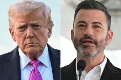 Trump hails Jimmy Kimmel suspension, pushes to punish critical broadcasters This combination of pictures created on September 18, 2025 shows US President Donald Trump in Morristown, New Jersey on September 14, 2025 and television host Jimmy Kimmel in Hollywood, California, June 6, 2024. Donald Trump on Thursday celebrated the suspension of Kimmel from the airwaves and said TV broadcasters should lose their licenses over negative coverage of his administration, adding fuel to a national debate over free speech. — AFP pic