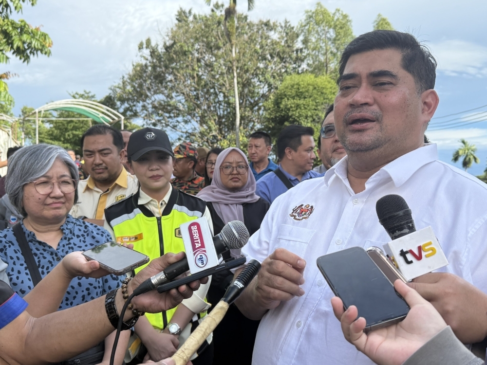 KK faces 30 million-litre daily water shortage after landslide hits Kasigui Plant, says Sabah deputy chief minister Shahelmey, who is also state minister of works, said repair works are underway and expected to be completed within five to seven days. — The Borneo Post pic