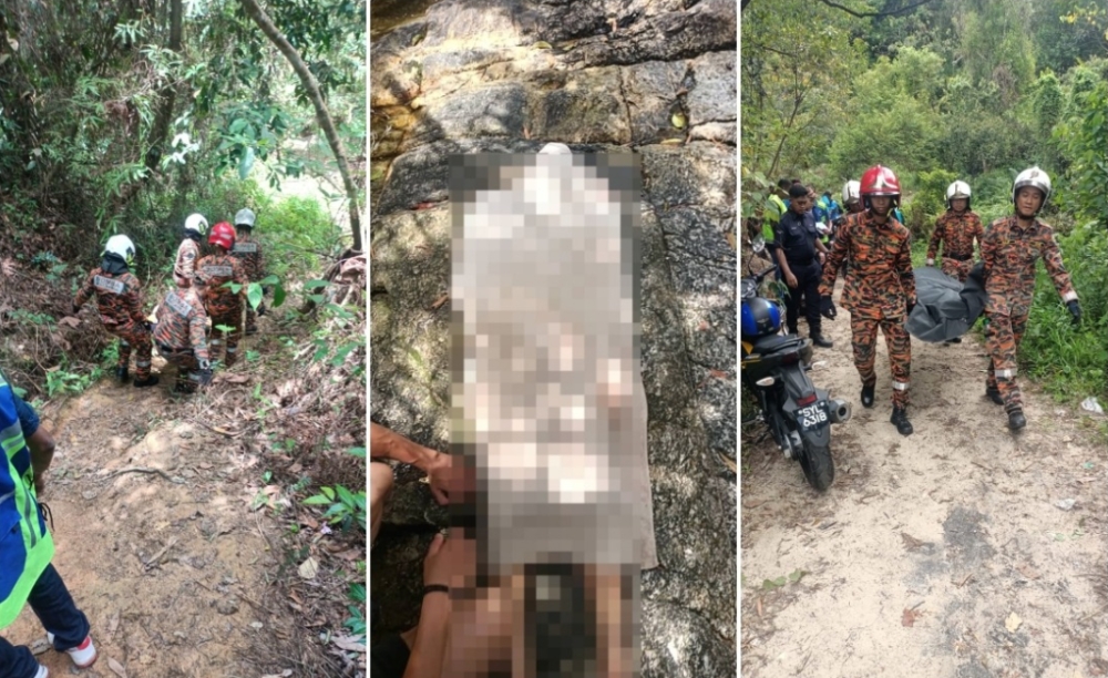 Teen dies after fall at Perak’s Buntong Waterfall, rescuers trek uphill in challenging operation A 17-year-old boy has died after falling at the Buntong Waterfall here today. — Bernama pic/JBPM Perak handout