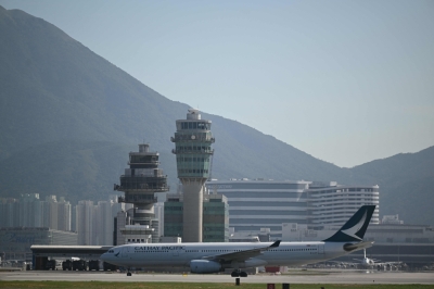 Hong Kong airport may suspend flights for 36 hours as super typhoon Ragasa nears, Bloomberg News reports Hong Kong International Airport is planning to suspend all passenger flights for 36 hours as the Asian financial hub prepares for one of its strongest super typhoons in years.  — AFP pic