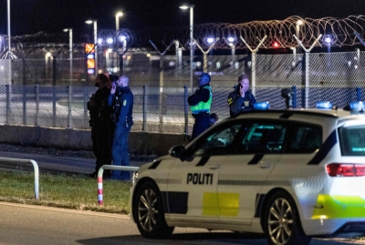 Copenhagen airport shut due to ‘unidentified drones’ in airspace Danish police are seen at Copenhagen Airport in Kastrup September 22, 2025. Planes cannot land or take off due to drones, according to Danish press agency Ritzau on September 22. — AFP pic