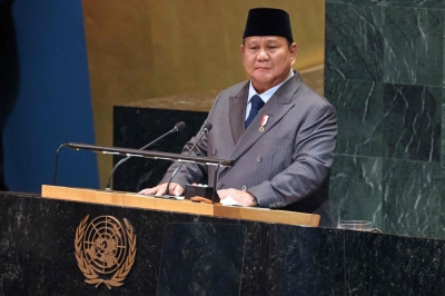 Prabowo: Two-state solution key, Indonesia to recognise Israel once Palestine gains statehood Indonesia’s President Prabowo Subianto speaks during a United Nations Summit on Palestinians at UN headquarters during the United Nations General Assembly (UNGA) in New York September 22, 2025. — AFP pic