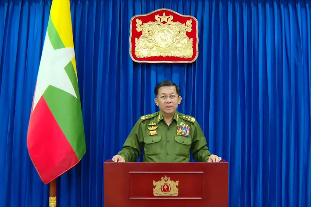 Malaysia to send observers to Myanmar’s long-delayed elections, says military govt Malaysia’s Foreign Minister Mohamad Hasan arrived in capital Naypyidaw yesterday to meet with Myanmar junta leader Min Aung Hlaing (pic). — AFP pic