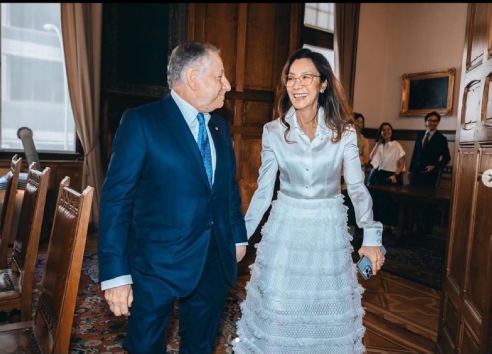 Housing and Local Govt minister invites Michelle Yeoh to Visit Malaysia Year 2026 launch Housing and Local Government Minister Nga Kor Ming said he met up with Tan Sri Michelle Yeoh and husband Jean Todt at the recent Zero Waste Forum. — Picture from Instagram/michelleyeoh_official