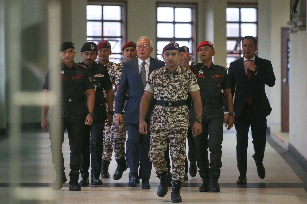 1MDB trial: Prosecution says Arab donation claim is ‘fiction’, Najib ‘deliberately shut his eyes’ to RM2b source Former prime minister Datuk Seri Najib Razak is pictured at the Kuala Lumpur High Court Complex June 20, 2025. — Picture by Yusof Mat Isa