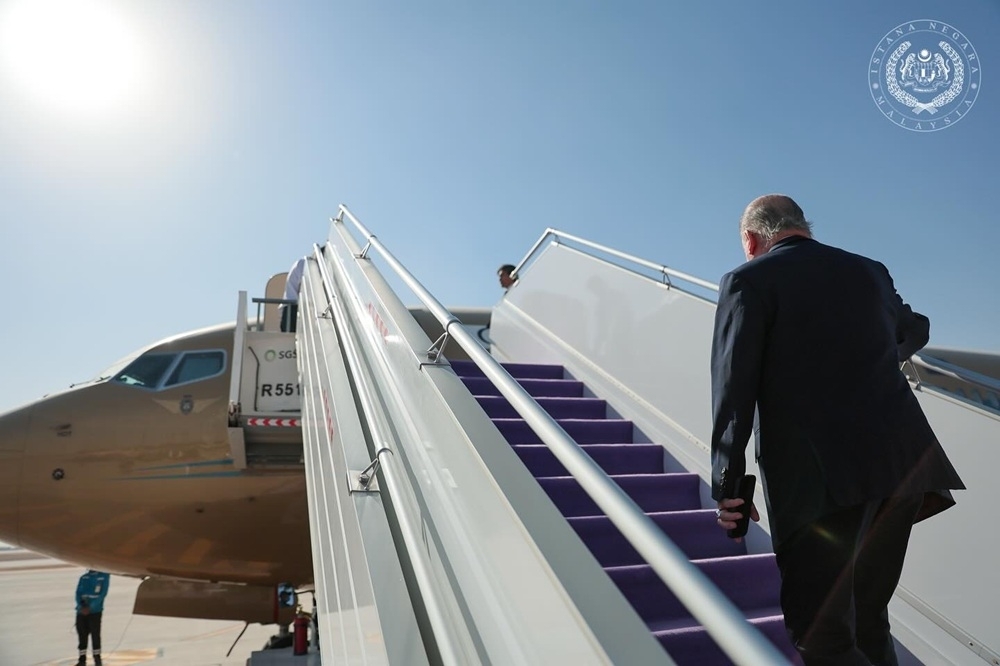 King wraps up four-day Saudi state visit, continues regional tour in Bahrain His Majesty Sultan Ibrahim, King of Malaysia, departed for Bahrain today after completing a four-day state visit to Saudi Arabia, the first by a Malaysian monarch in more than four decades. — Picture via Facebook/Sultan Ibrahim Sultan Iskandar