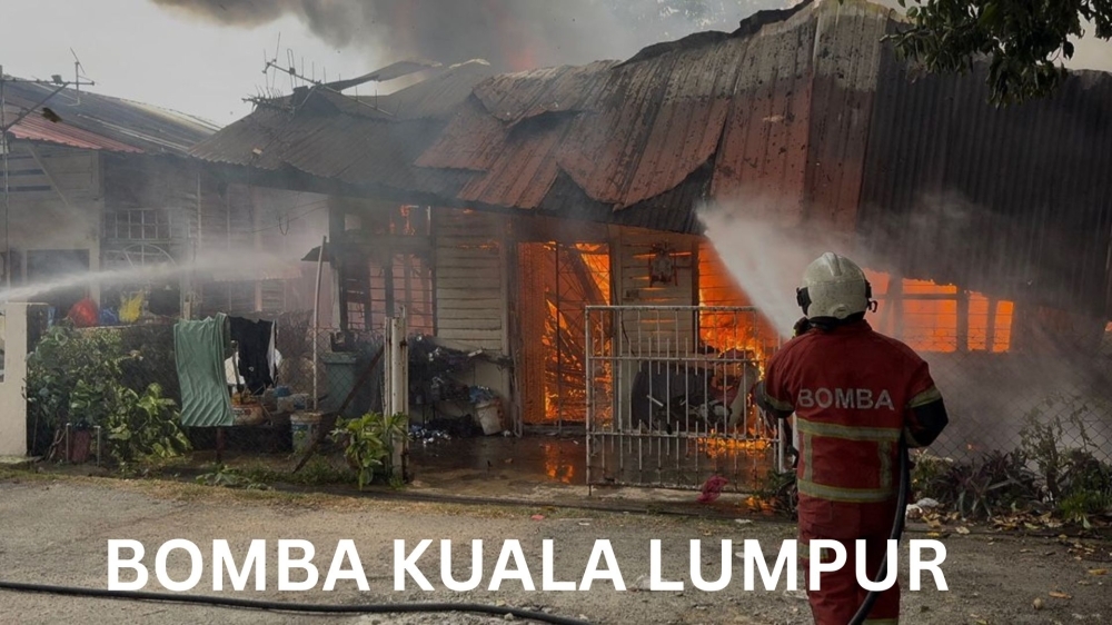 Kepong fire leaves disabled man injured and seven houses destroyed in fierce blaze A disabled man suffered burns on his leg in a fire involving seven houses in Jinjang, Kepong here yesterday. — Picture via Facebook/Bomba Kuala Lumpur