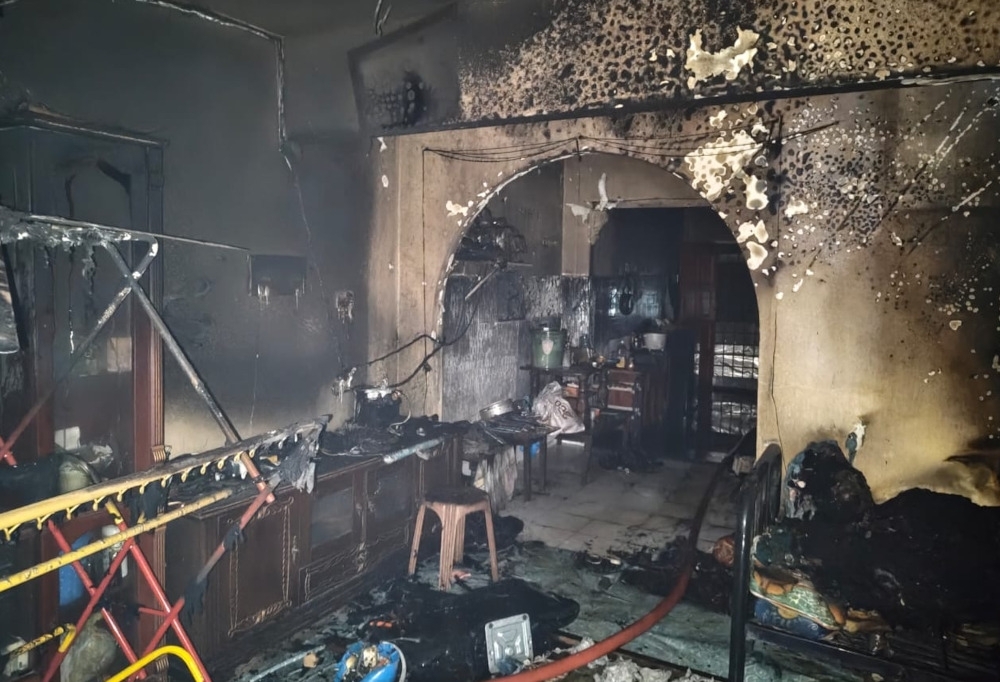 Couple killed as pre-dawn blaze guts Johor Bahru terrace house A pre-dawn fire damaged an entire double-storey terrace house and killed a couple in Taman Damai Jaya in Skudai near Johor Bahru, February 10, 2026. — Picture courtesy of the Johor Fire and Rescue Department
