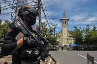 Letupan gereja di Makassar, suami isteri ditahan polis bantu siasatan